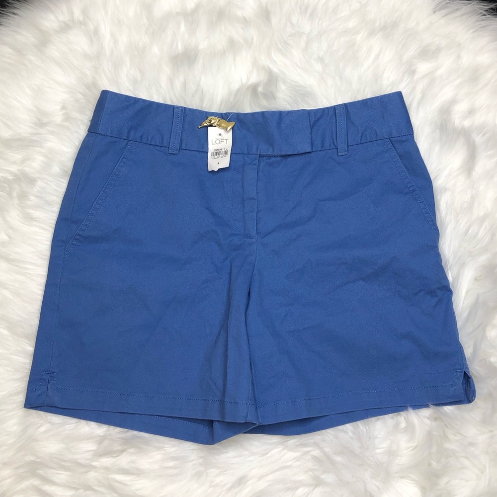 NWT Ann Taylor LOFT The Rivera Short Blue Size 4